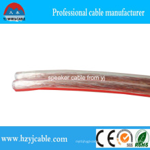 Transparent Red 2*3.5mm2 Copper Conductor Speaker 12 14AWG